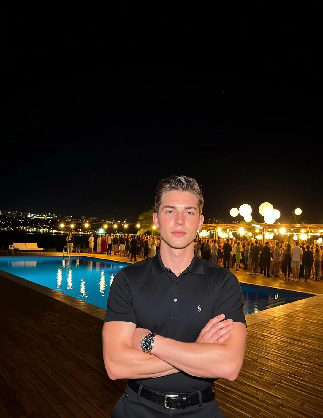 Wristwatch By A Pool