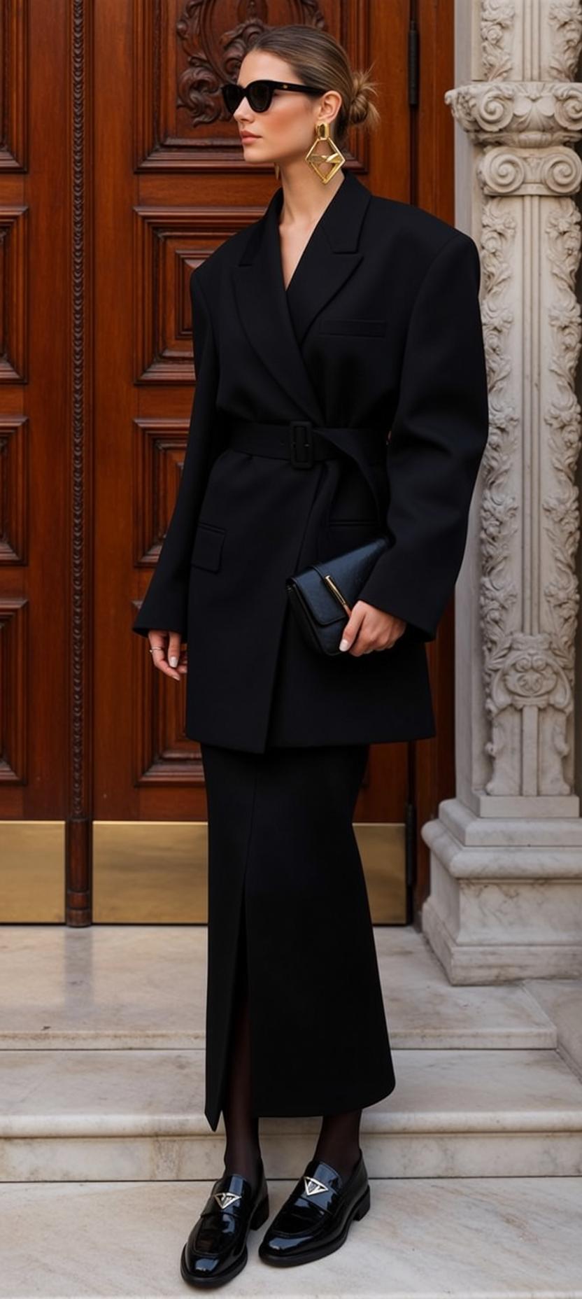 Fashion Week Pulled Back Bun Fair Black