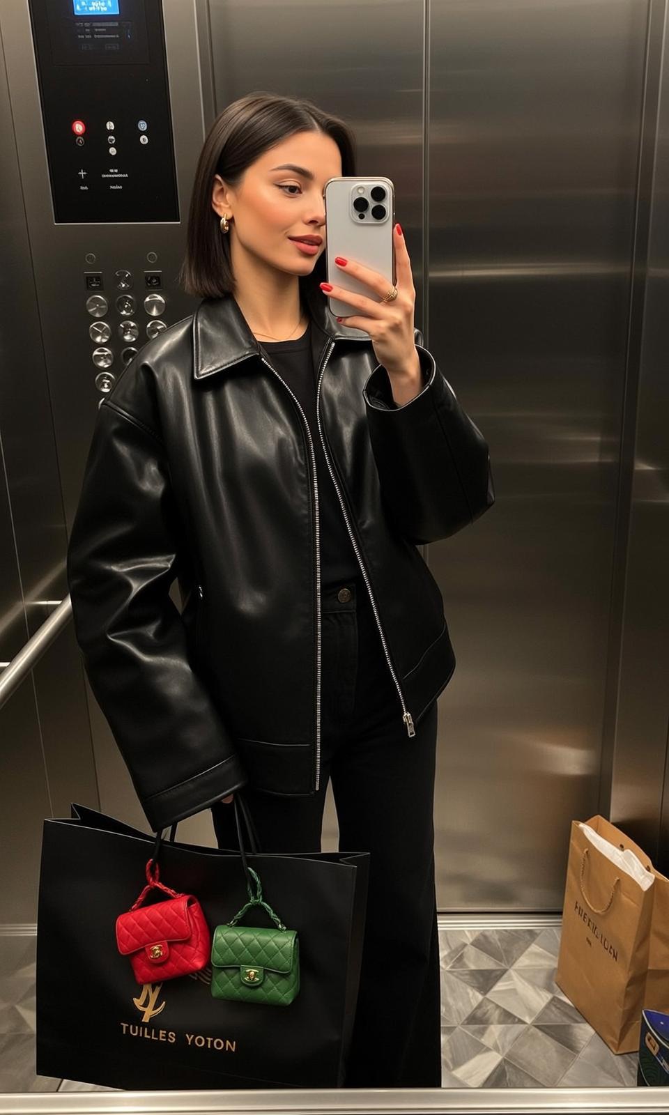 Hair Salon Young Short Dark Brown Bob