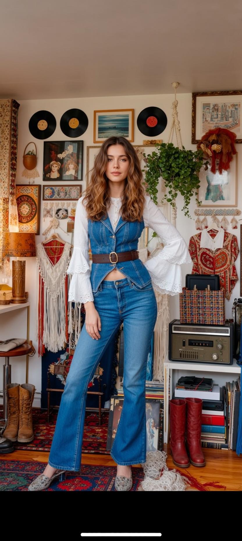Bohemian Room Denim Vest