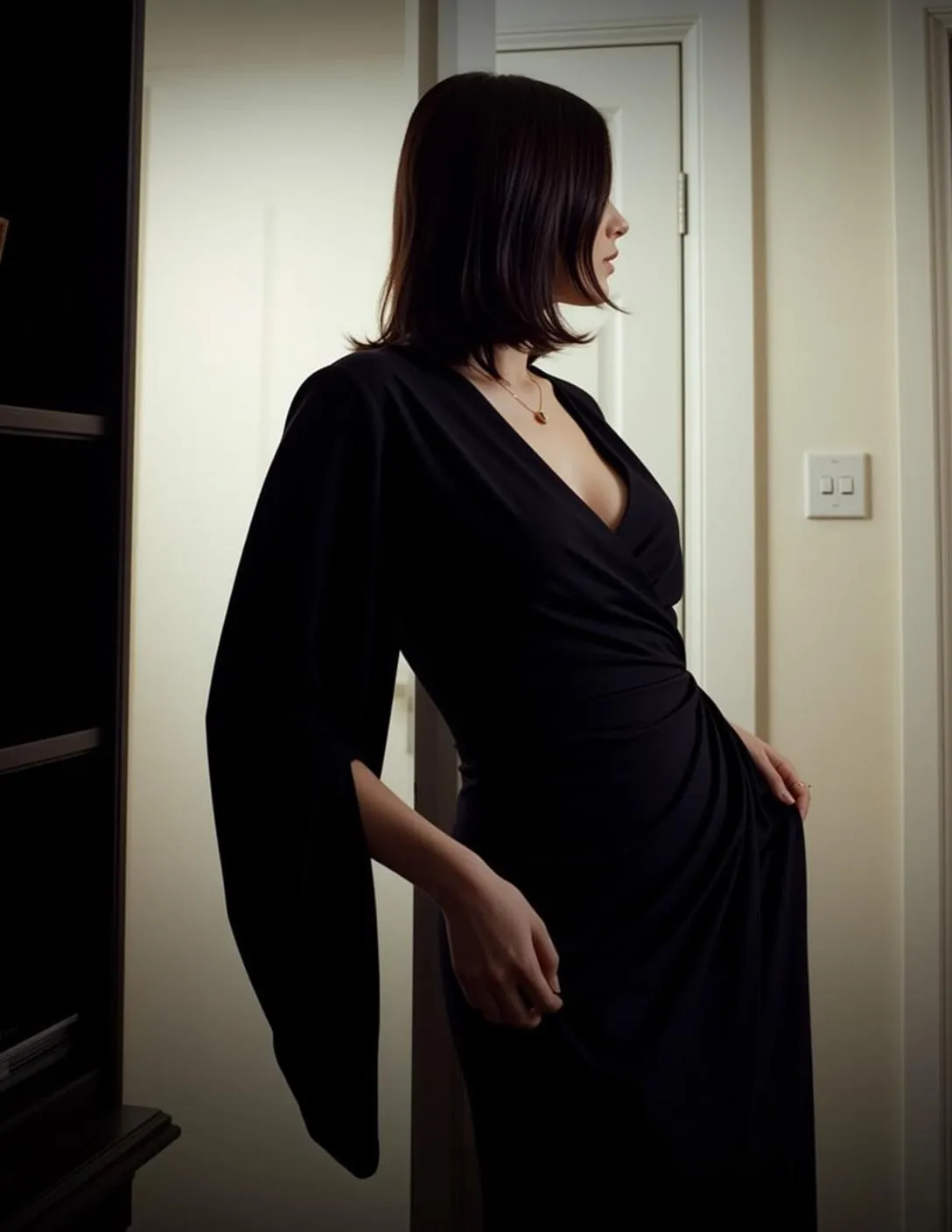 Necklace In Room Portrait