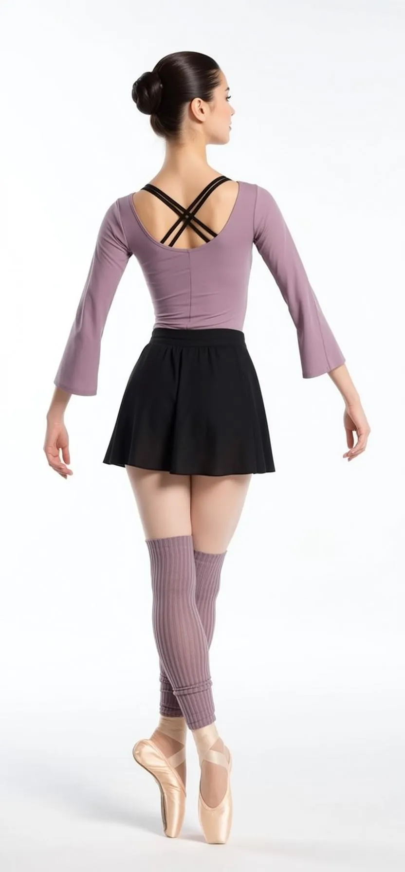 Lilac Leotard Ballet Pose