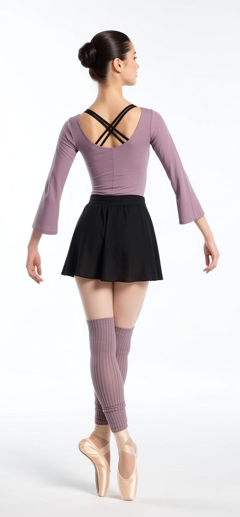 Lilac Leotard Ballet Pose