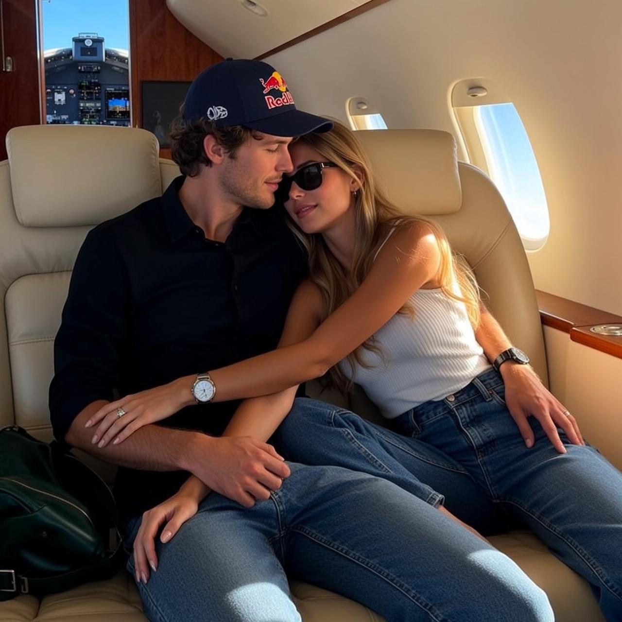 Private Jet Couple Portrait