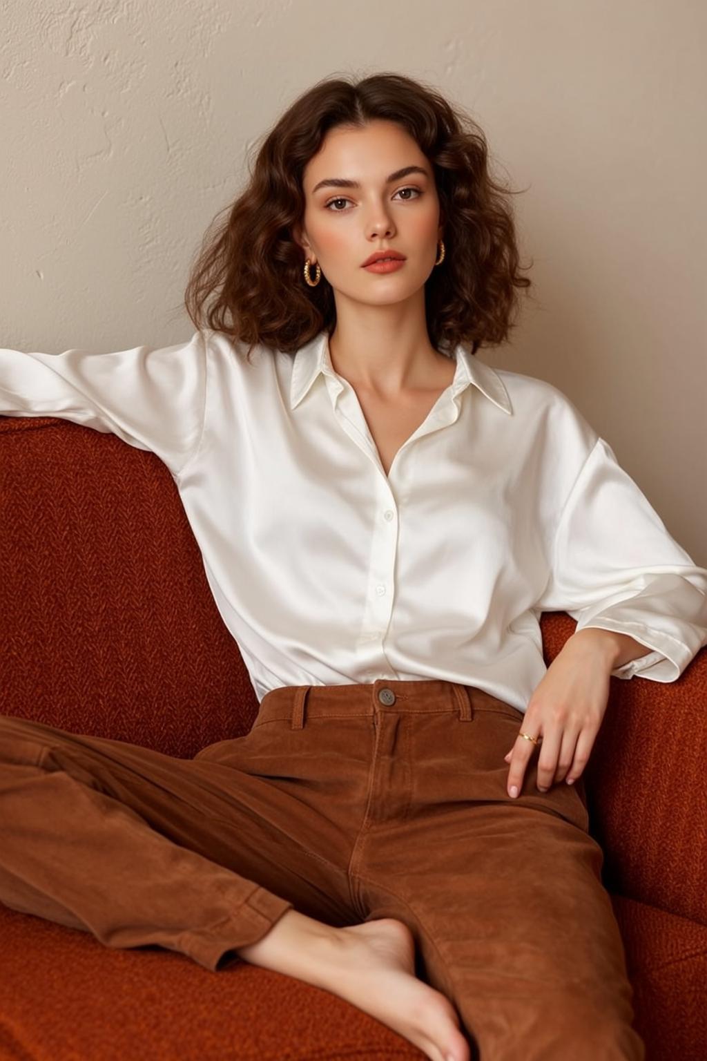 Luxury Young Dark Brown Wavy Shoulder-length Fair