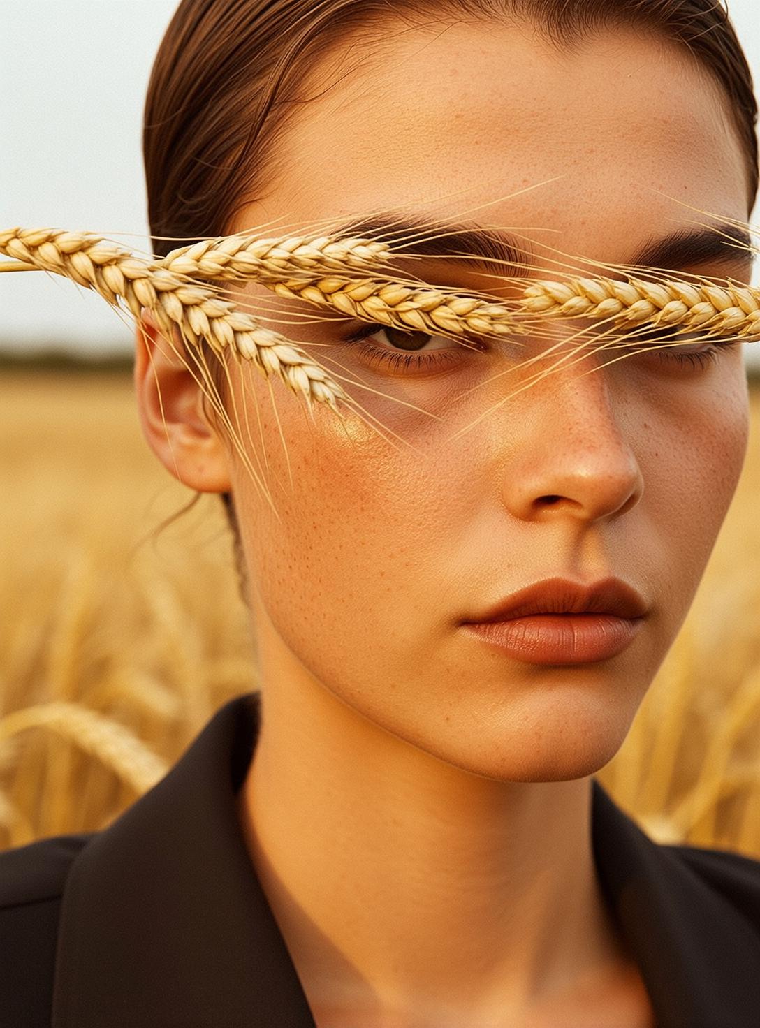 Wheat Stalks Blazer Portrait