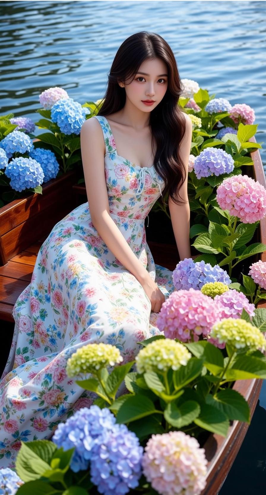 Floral Sundress Window Seat