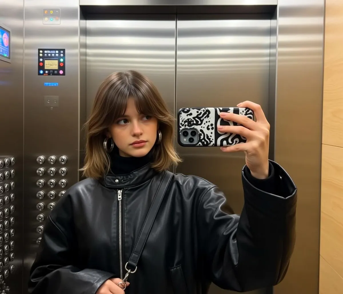 Earrings In Selfie Portrait