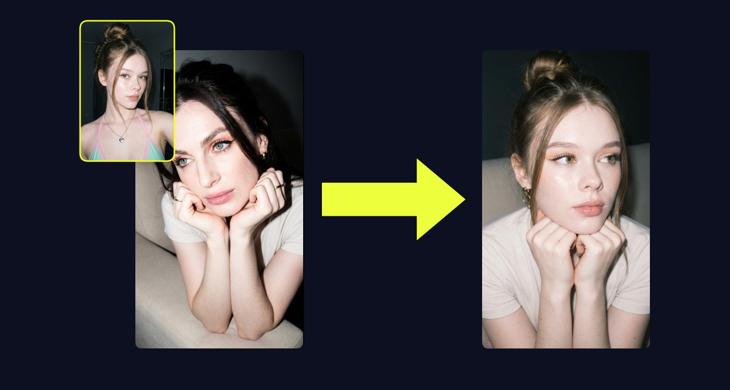 Mila remix walkthrough for Thoughtful Woman Sofa Pose Pastel Eyeshadow Close Up