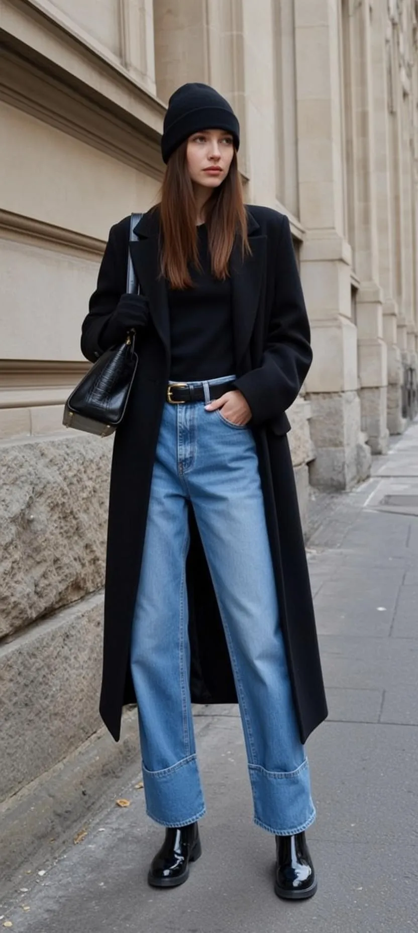 Casual Young Long Brown Straight Fair Black