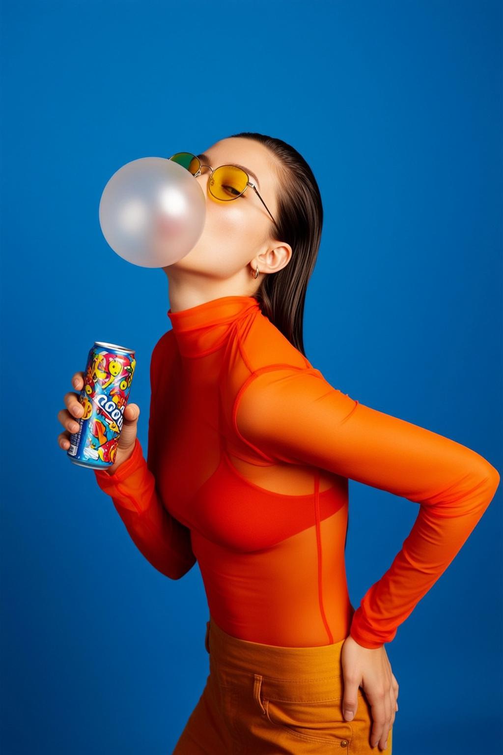 Blue Backdrop Bubblegum Profile