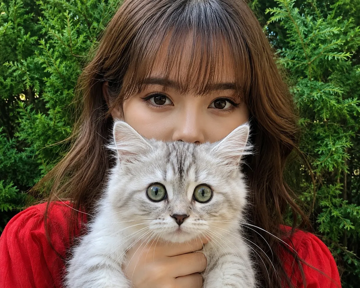 Kitten Red Top Green Foliage