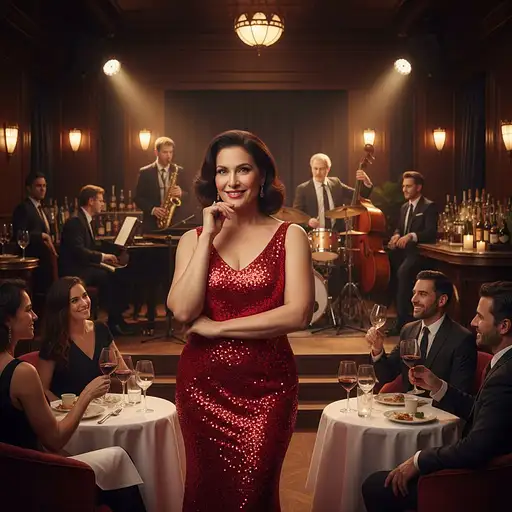 A Full-figured Latina Woman In Her Late S
