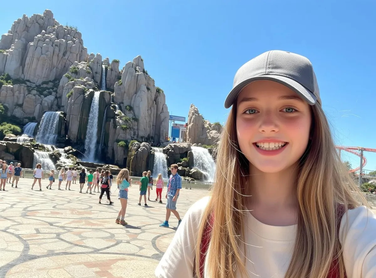 Explore Young Taking Selfie Smiling Broadly Her