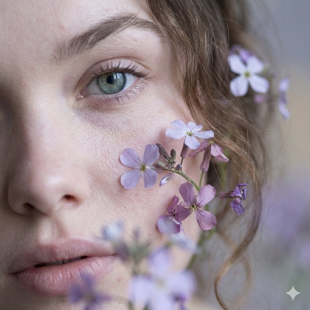Ethereal Macro Fine Art Portrait Pale Skin
