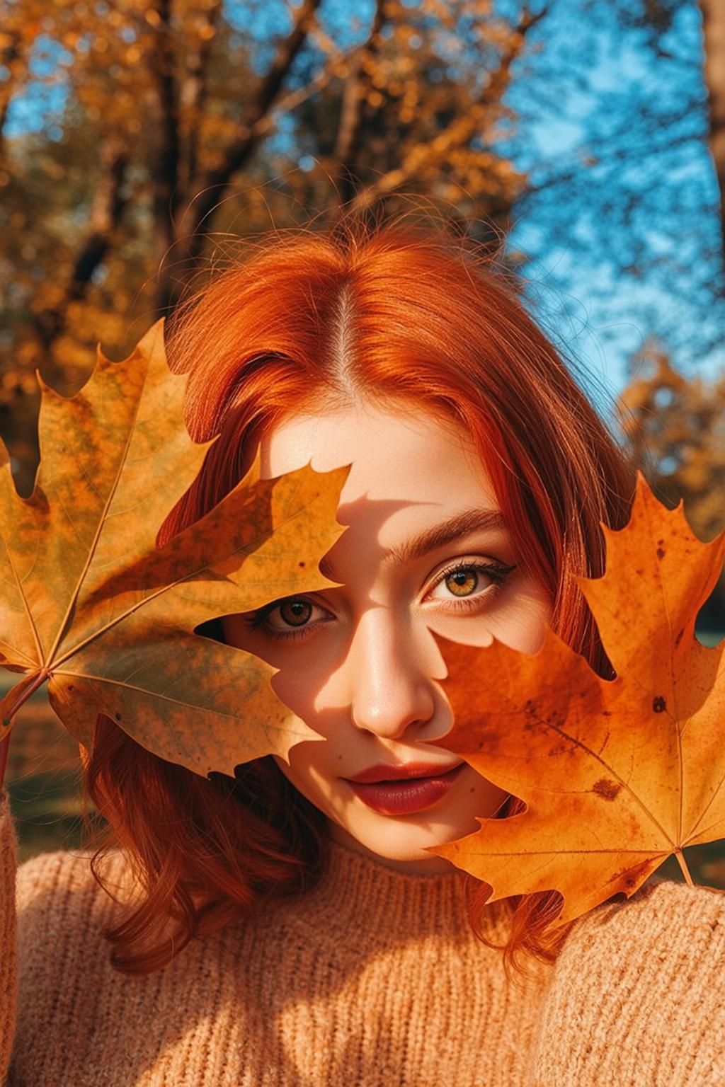 Autumn Young Short Wavy Vibrant Red Fair