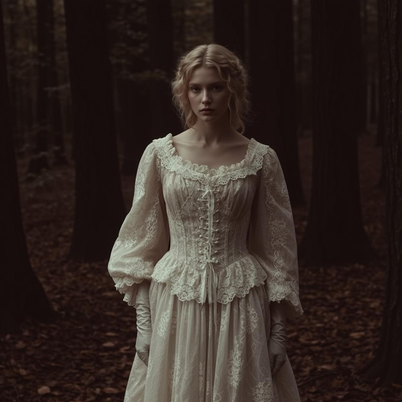 Ethereal Young Blonde Braided Loose Curls Fair