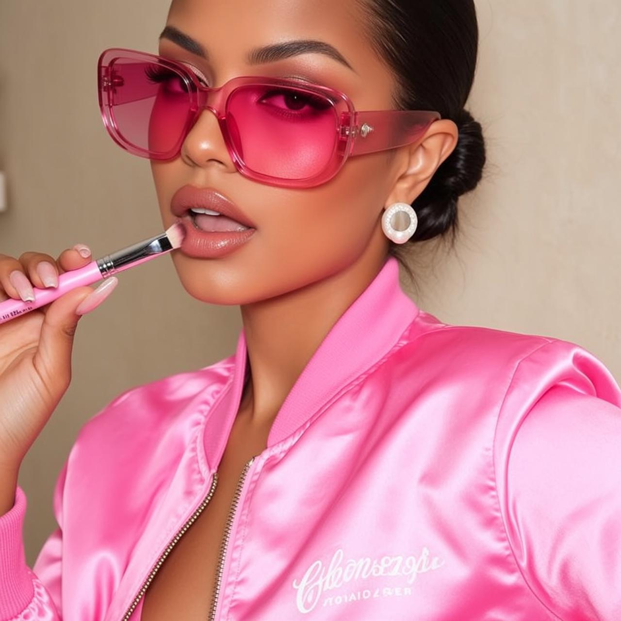 Pink Sunglasses Makeup Brush