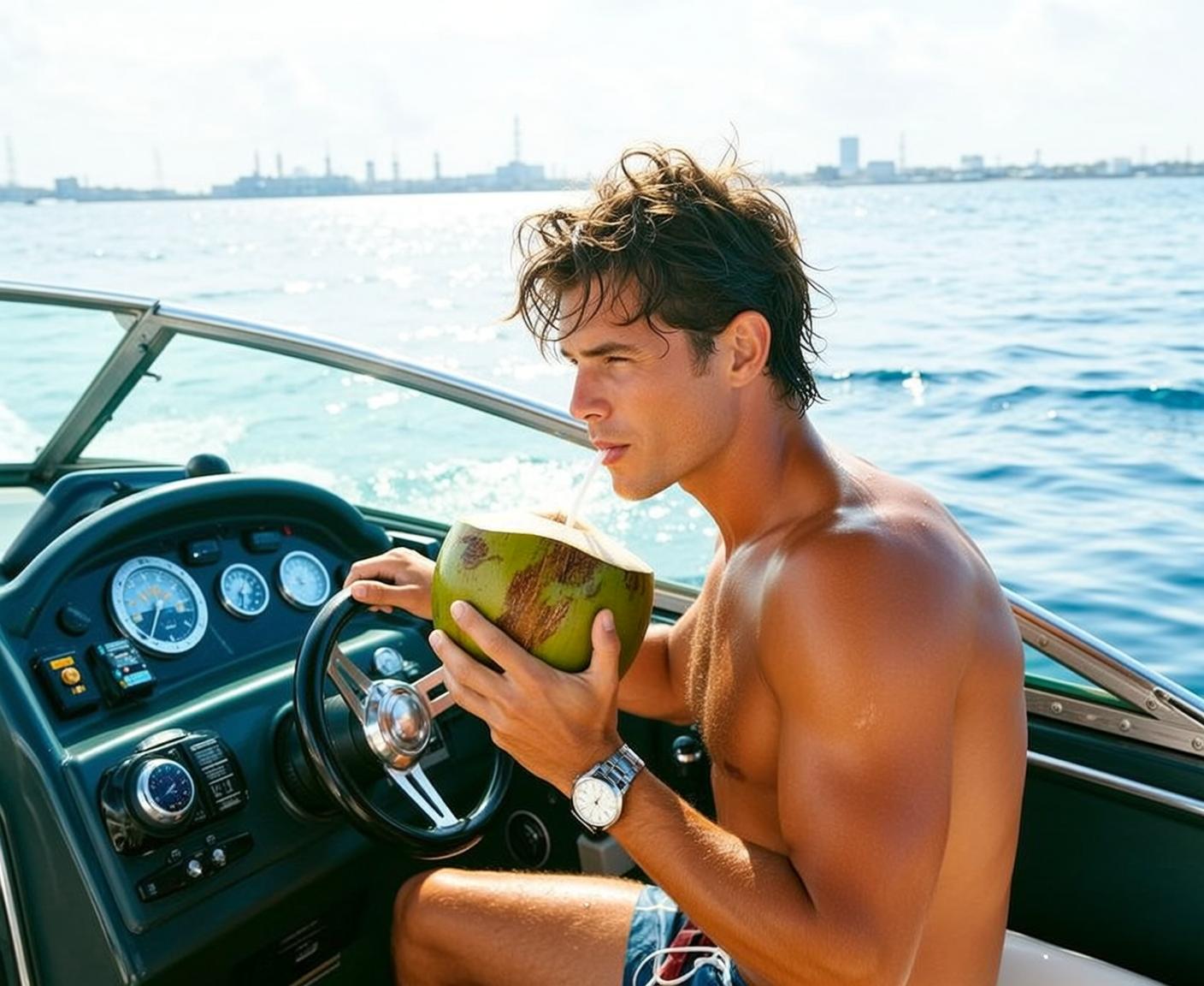 Boat Helm Coconut Summer