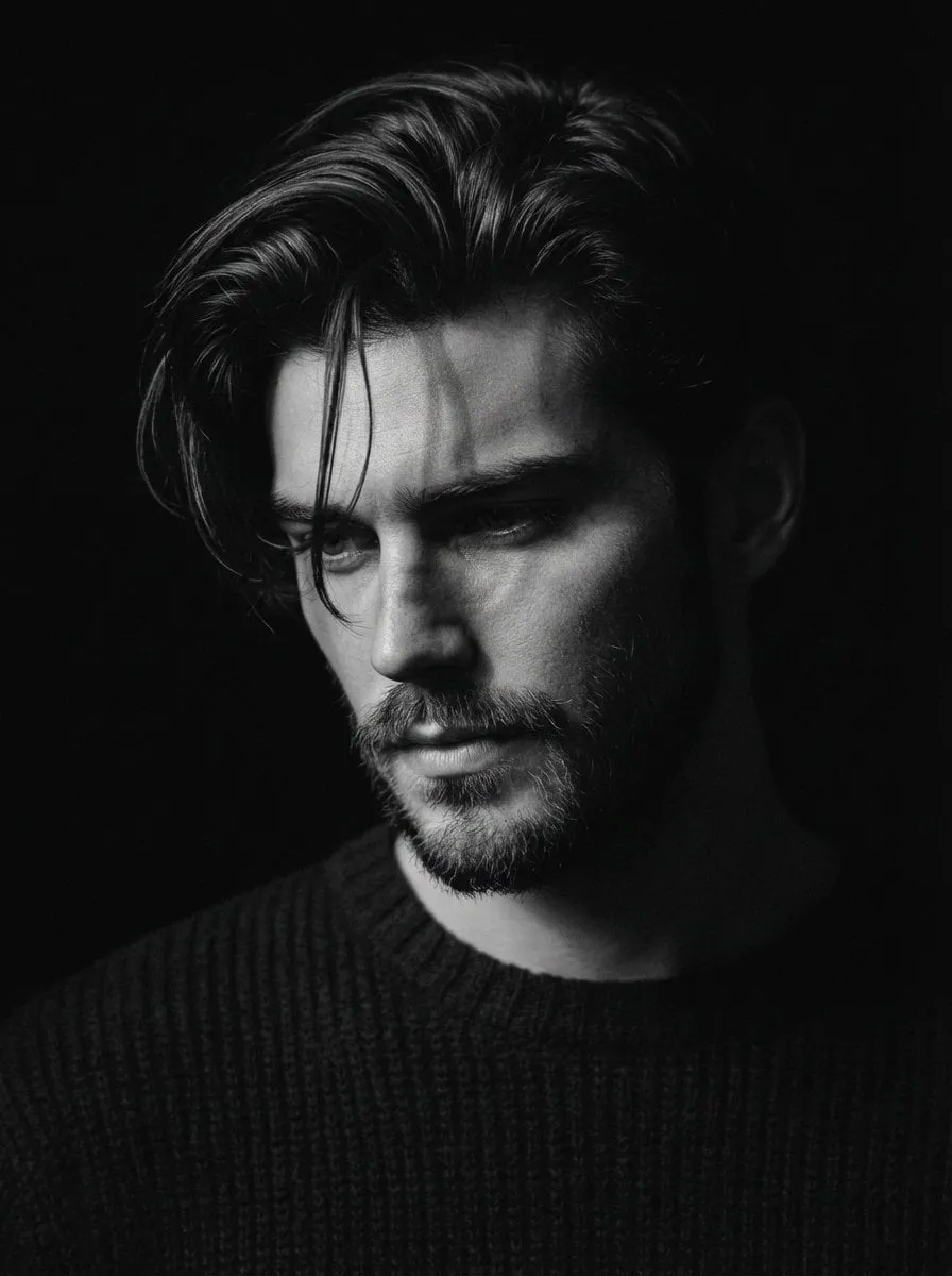 Black And White With Messy And Rough Beard