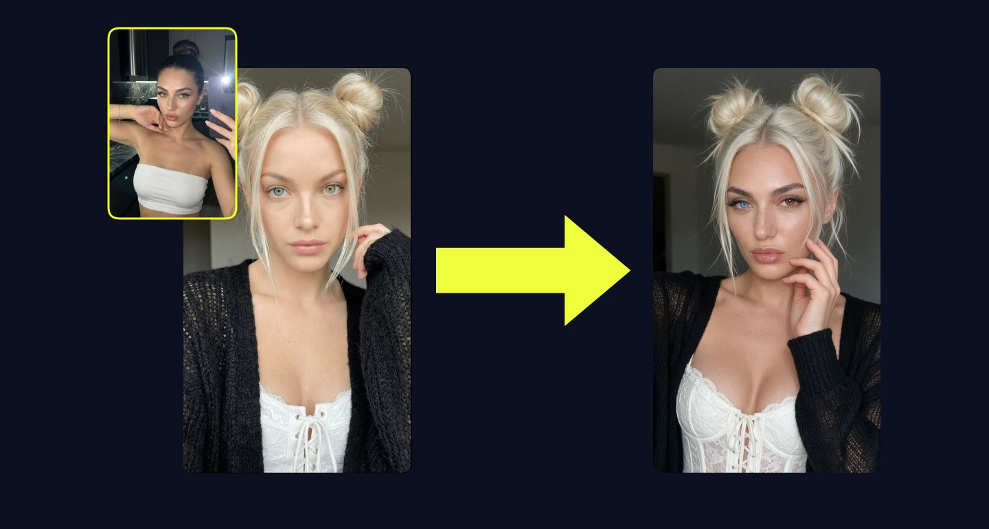 Lily remix walkthrough for Platinum Space Buns Lace Corset Soft Lighting Selfie