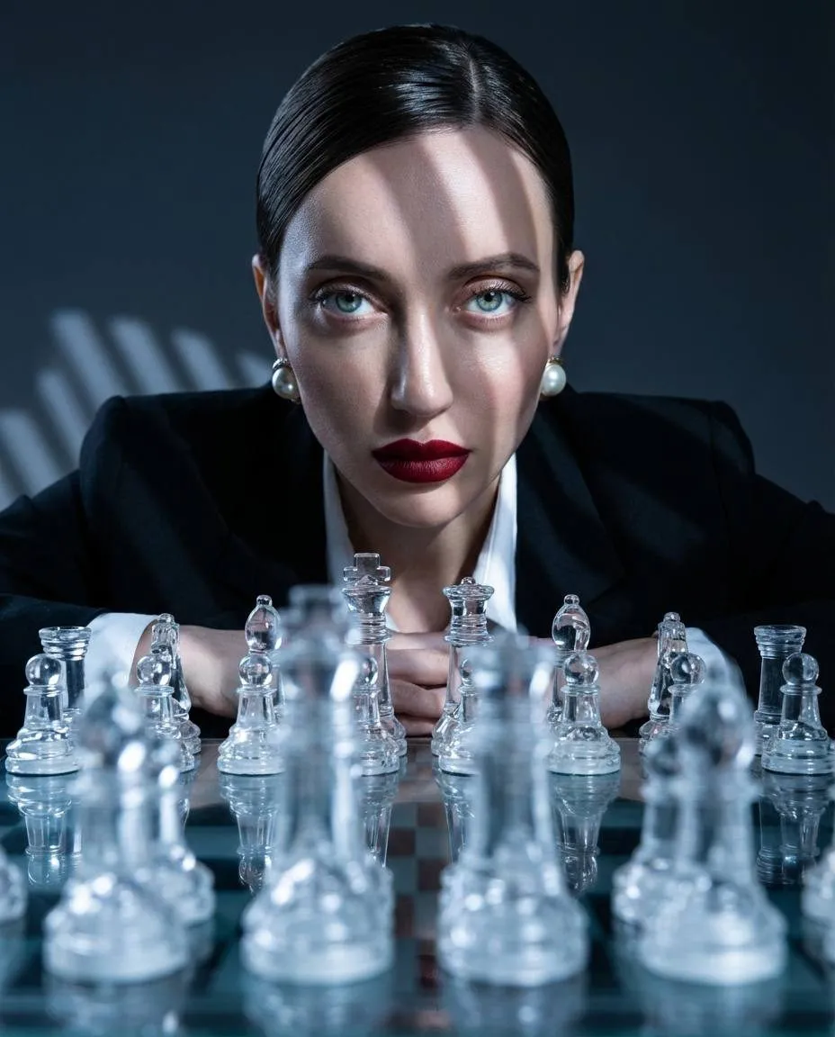 Makeup And Earrings In Styled Portrait