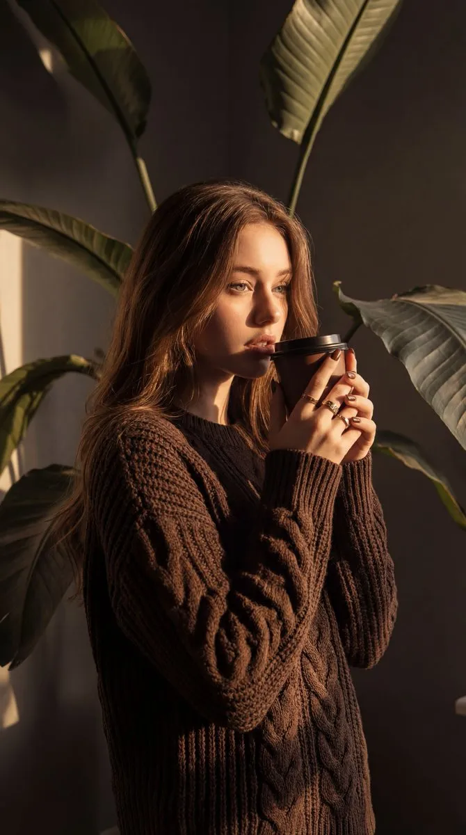 Rings And Manicure In A Cozy Corner Portrait