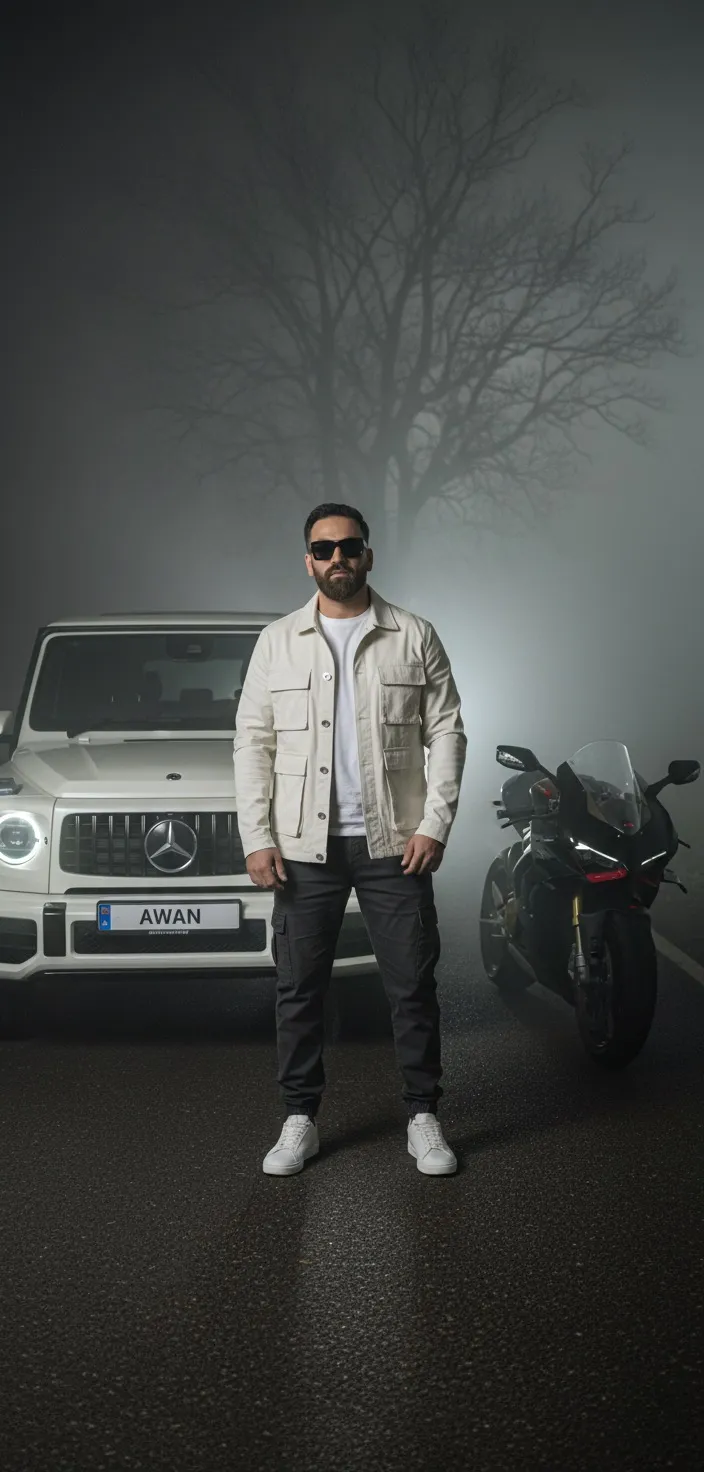Stylish Man With Luxury Vehicles