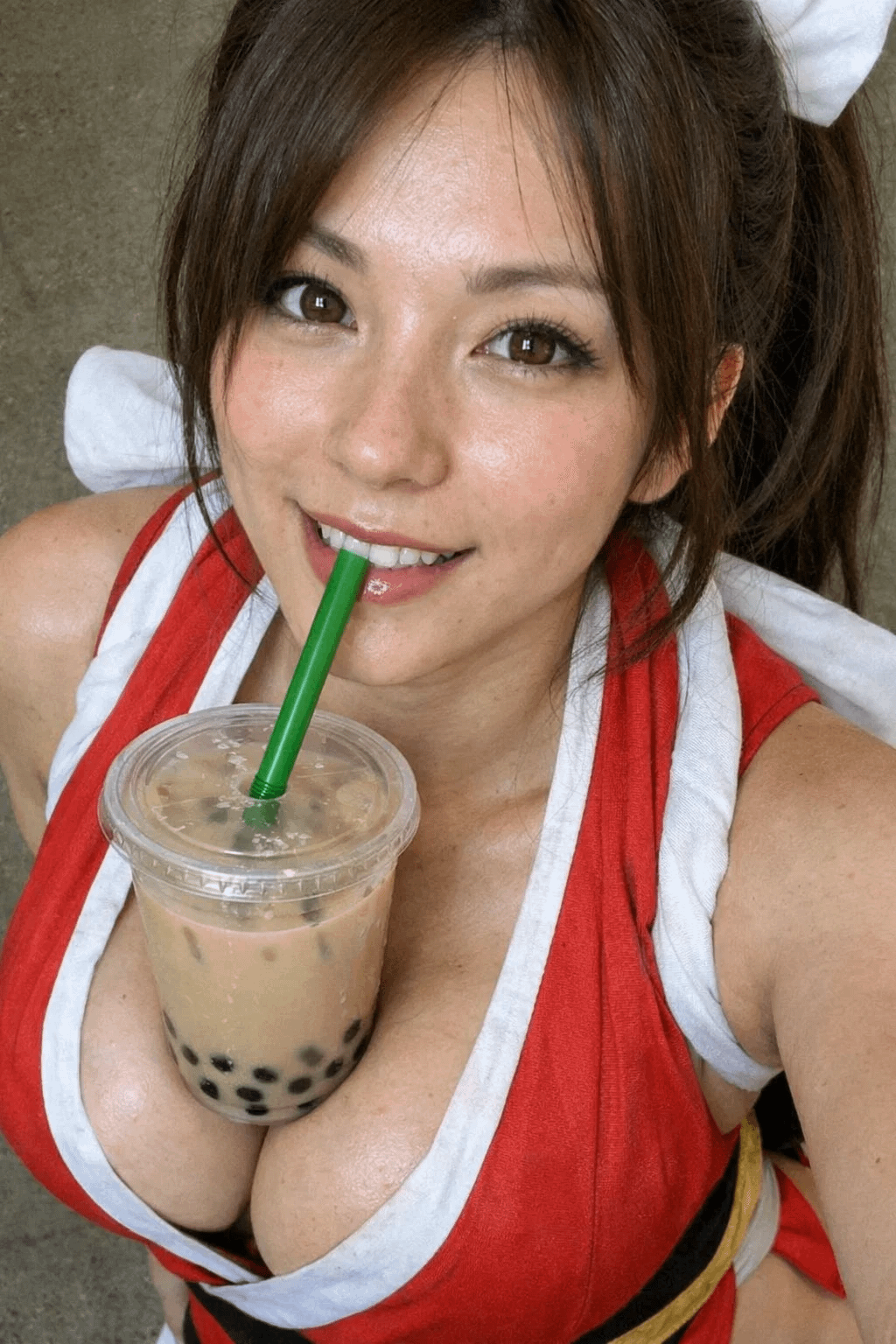 Mai Shiranui Bubble Tea High Angle
