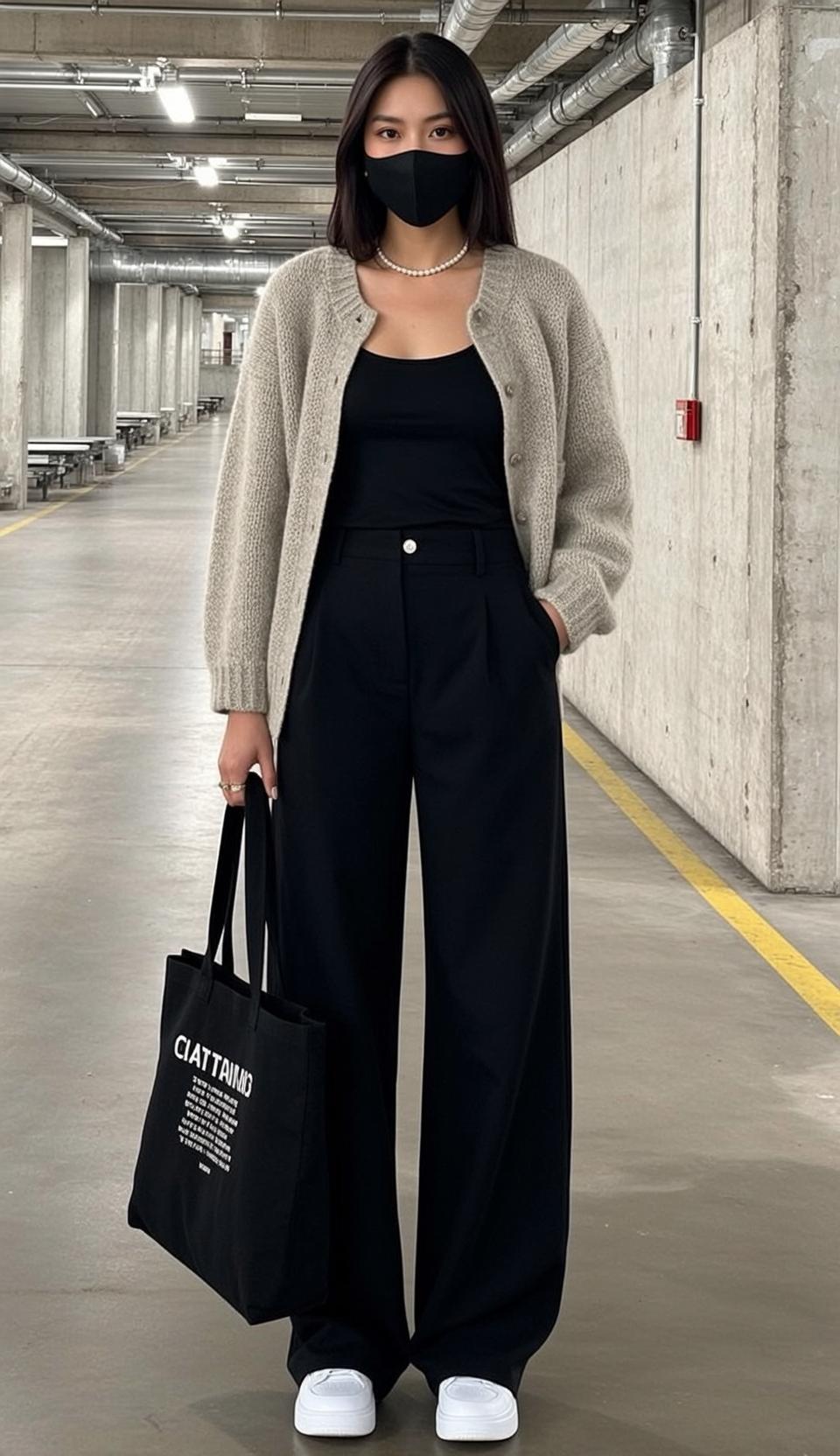 Parking Garage Cardigan Tote