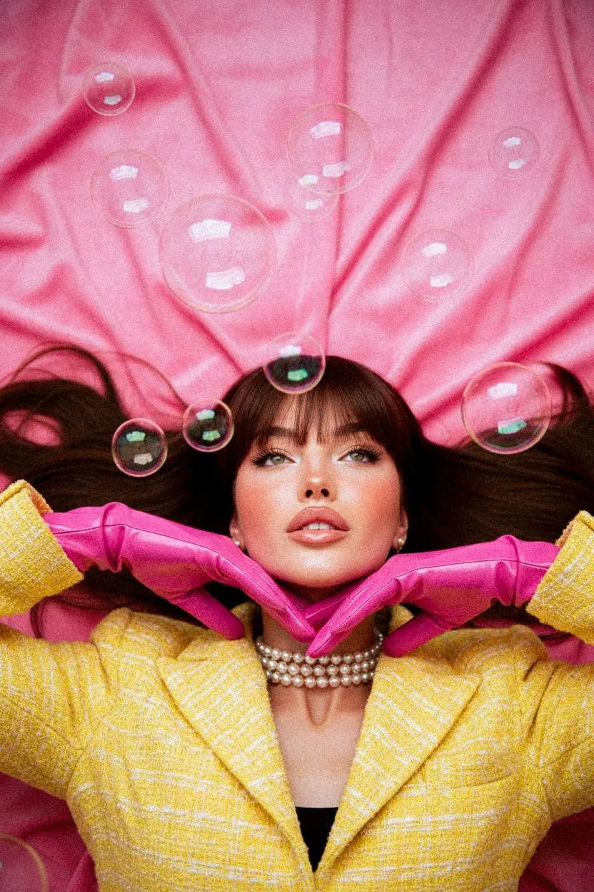 Bubble gum girl