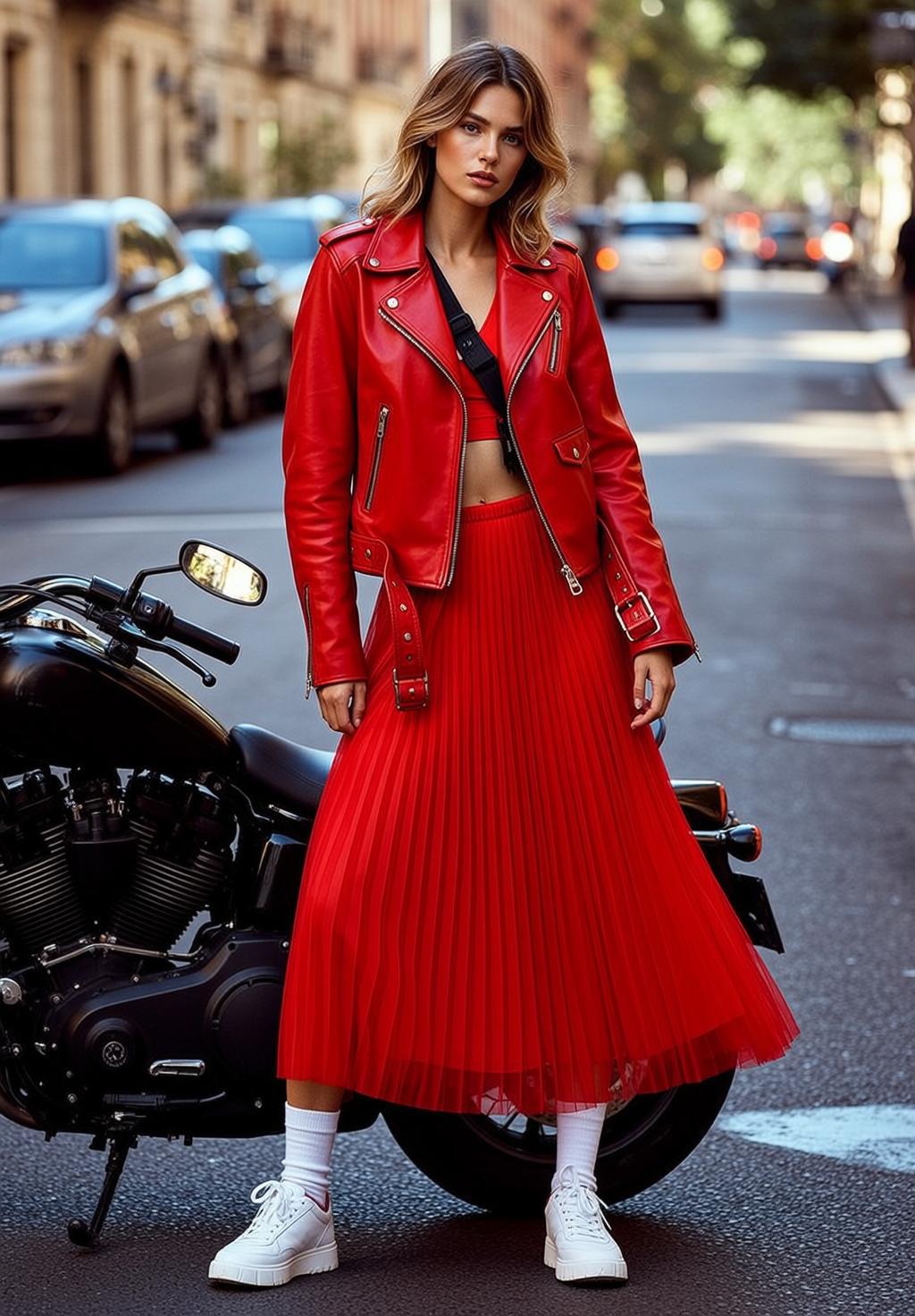 Fashion Week Young Blonde Wavy Fair Red