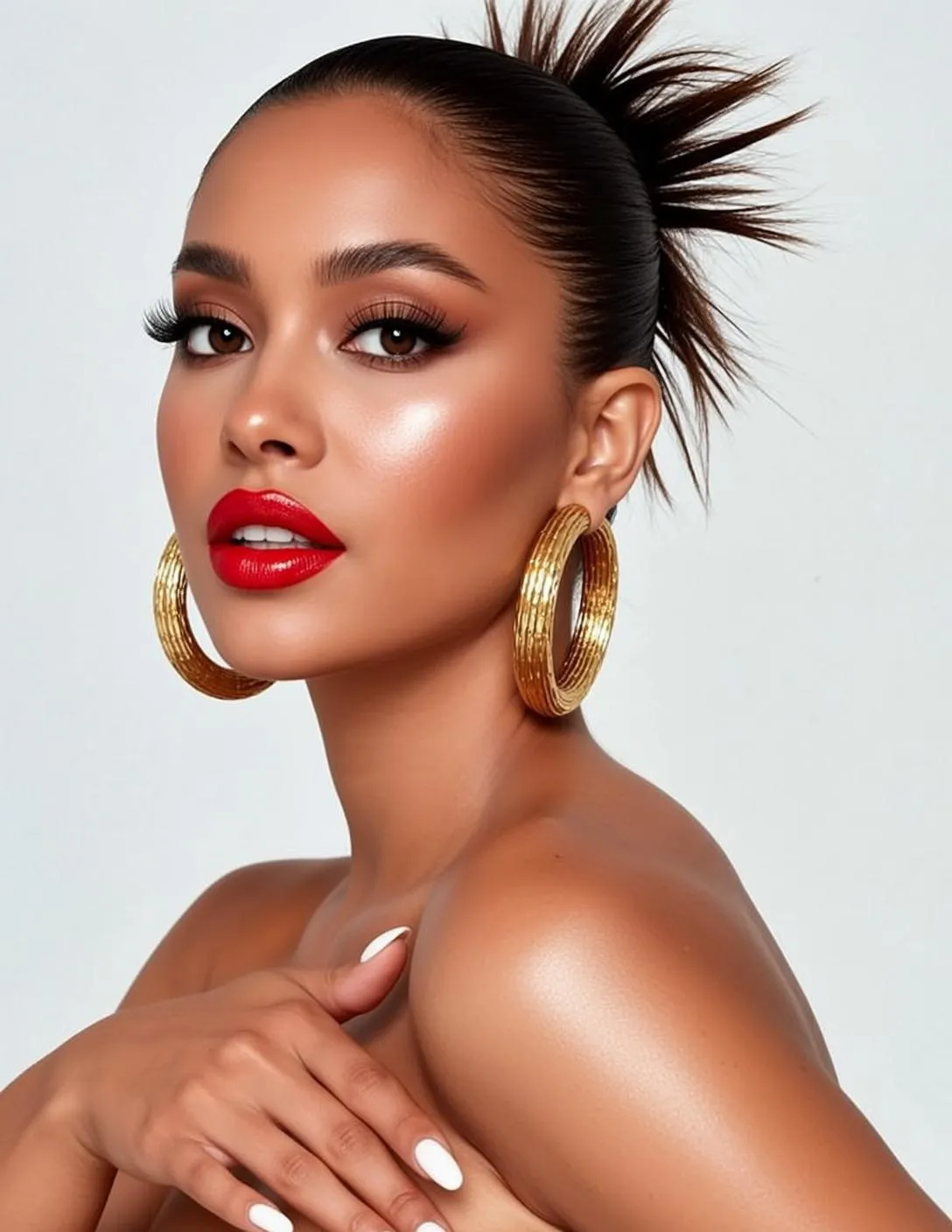 Makeup And Lash Extensions In Fashion Portrait