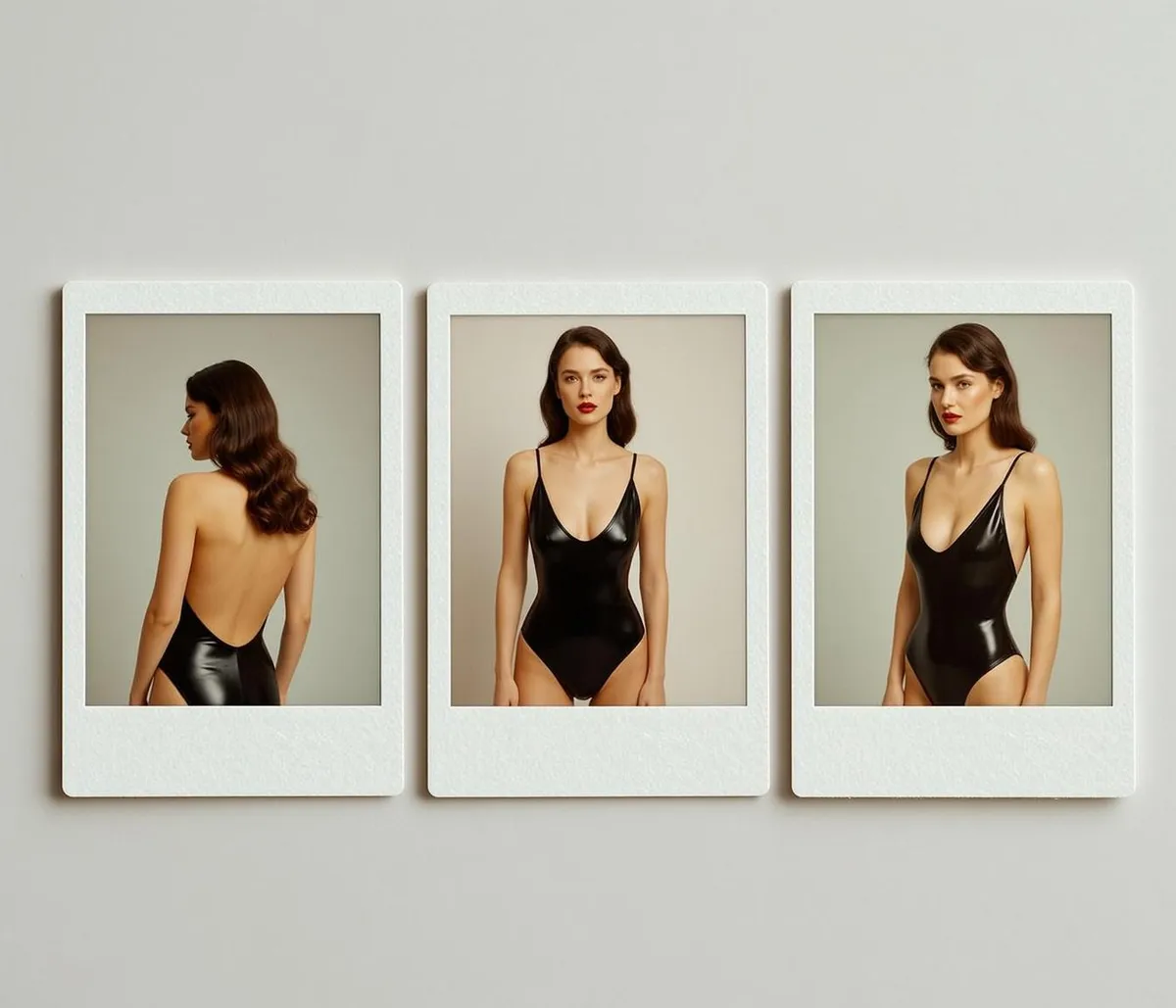 Black Swimsuit Studio Portrait