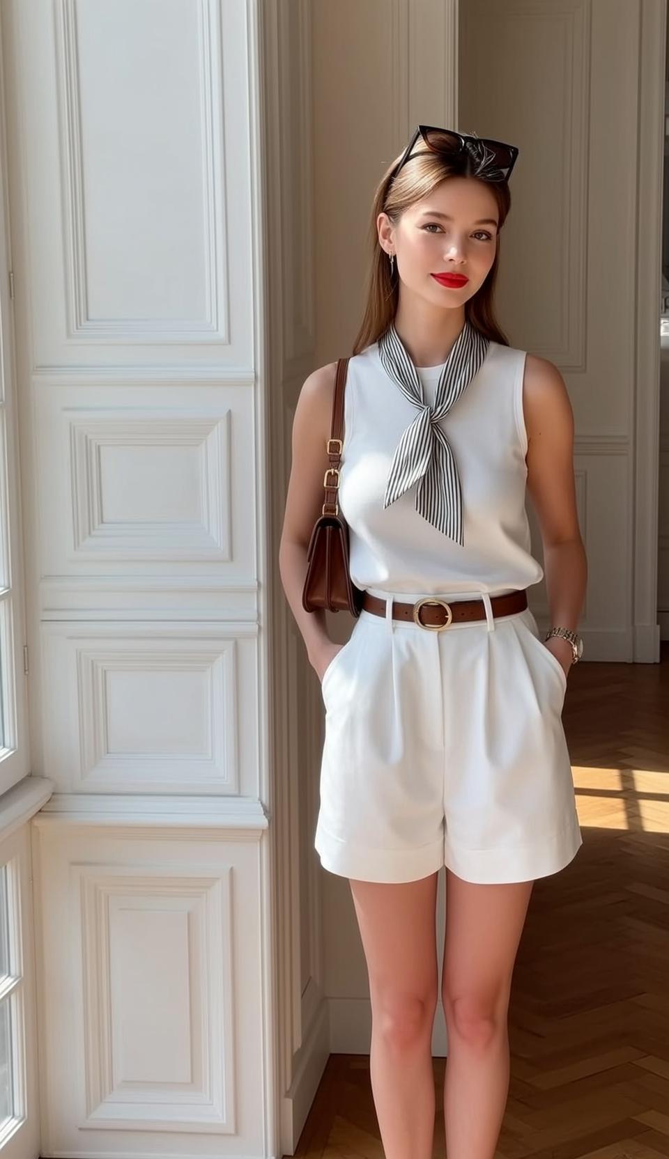 White Outfit Window Fashion