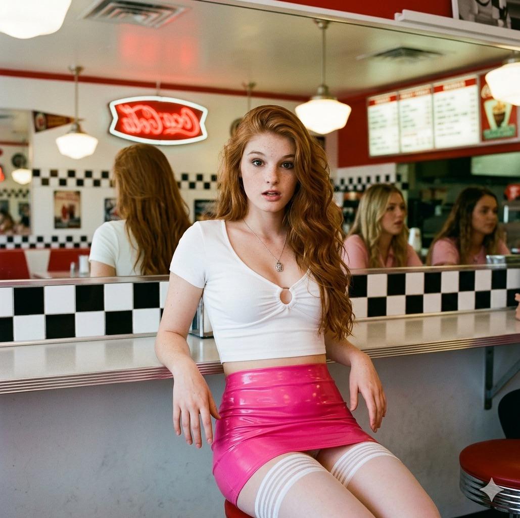 Fitted White Short Sleeve Crop Top At Counter Retro Diner