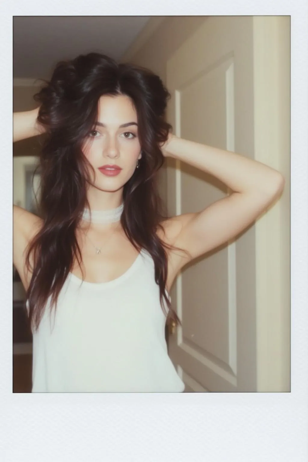 Necklace With White Tank Top