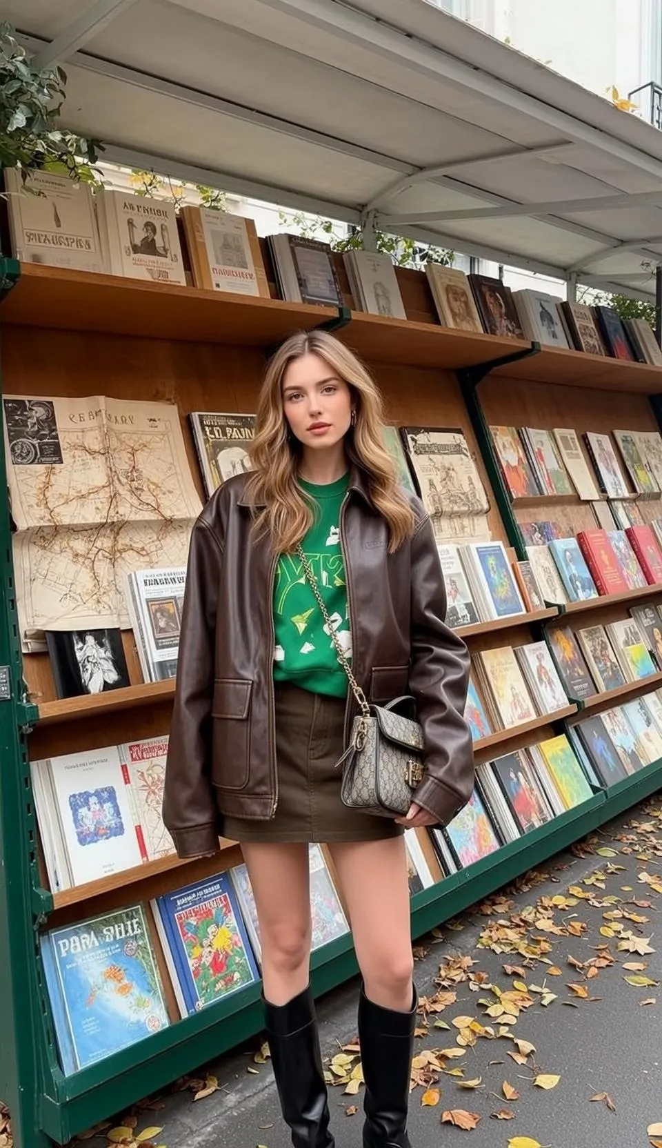 Earrings In Library Portrait