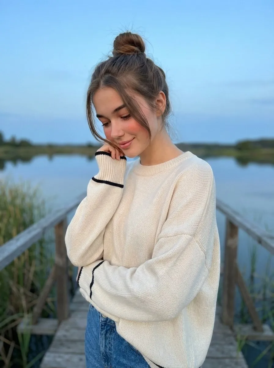 Subject Person Young Woman Facial Features Soft Natural Features Gentle