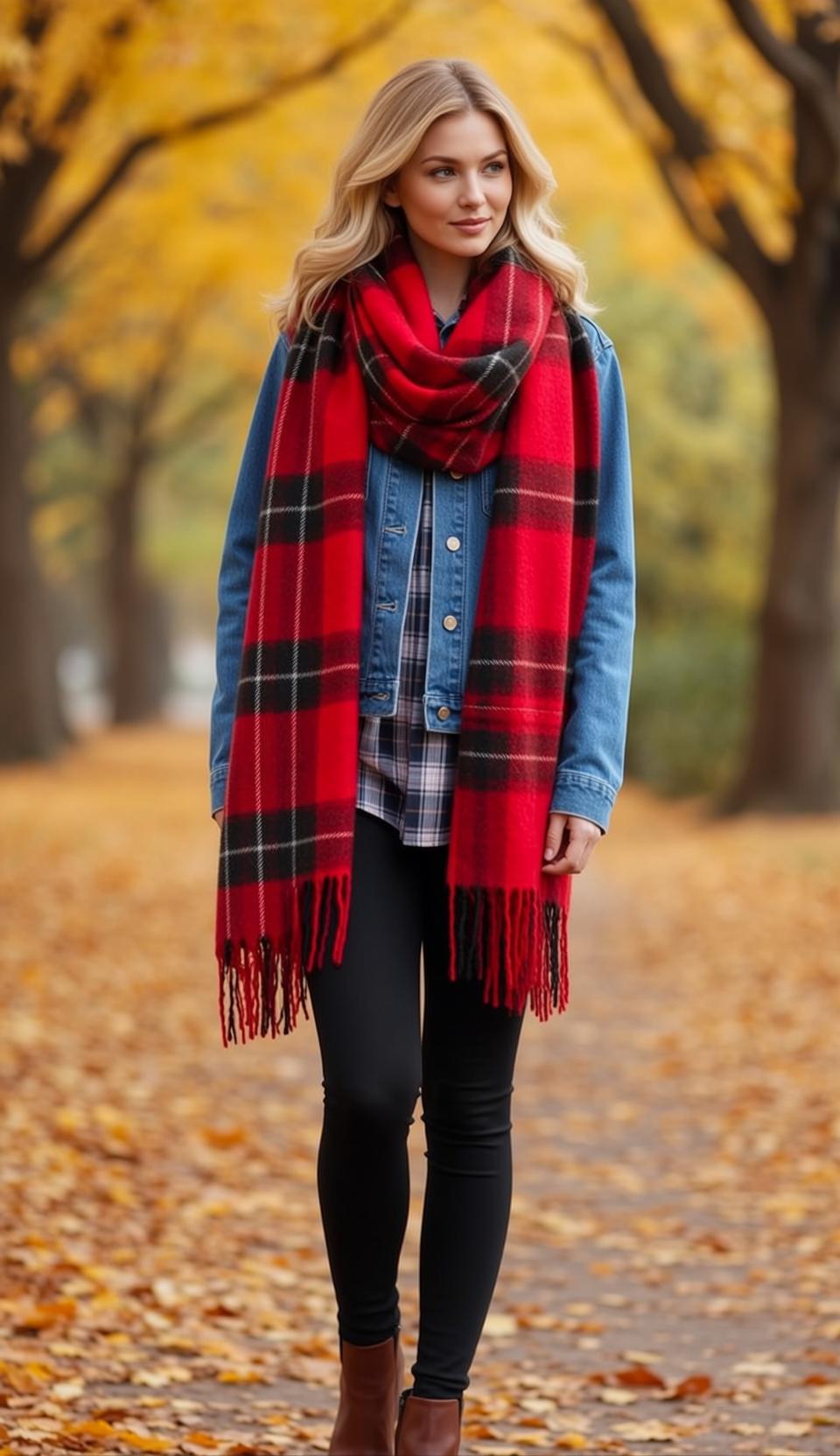 Denim Jacket Scarf Path