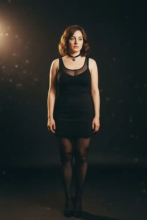 Full Body Image The Uploaded Woman Adorned With Choker Necklace