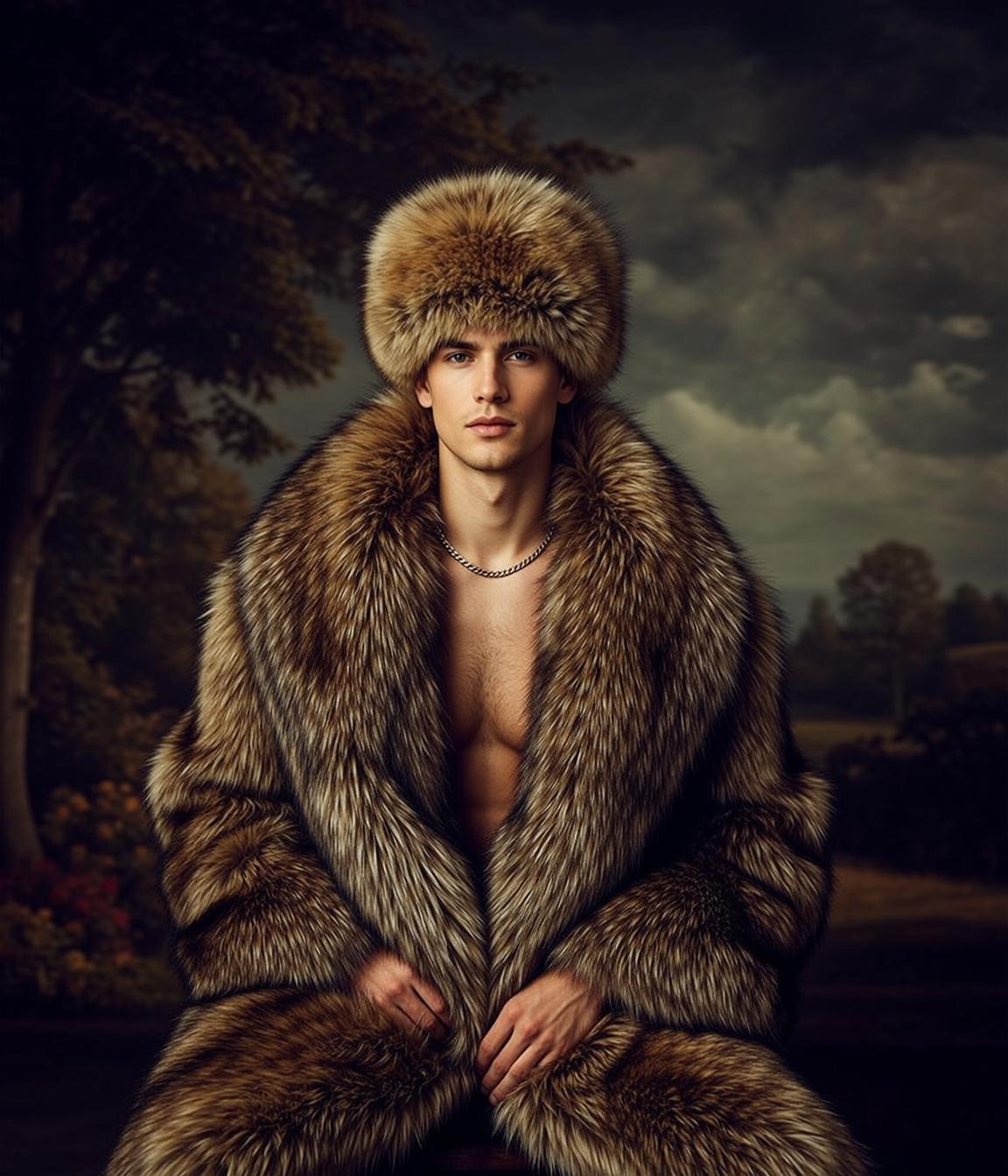 Fur Coat Outdoor Portrait