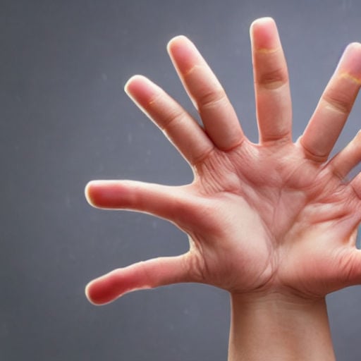 Polydactyl Hand Studio Photograph Soft Lighting