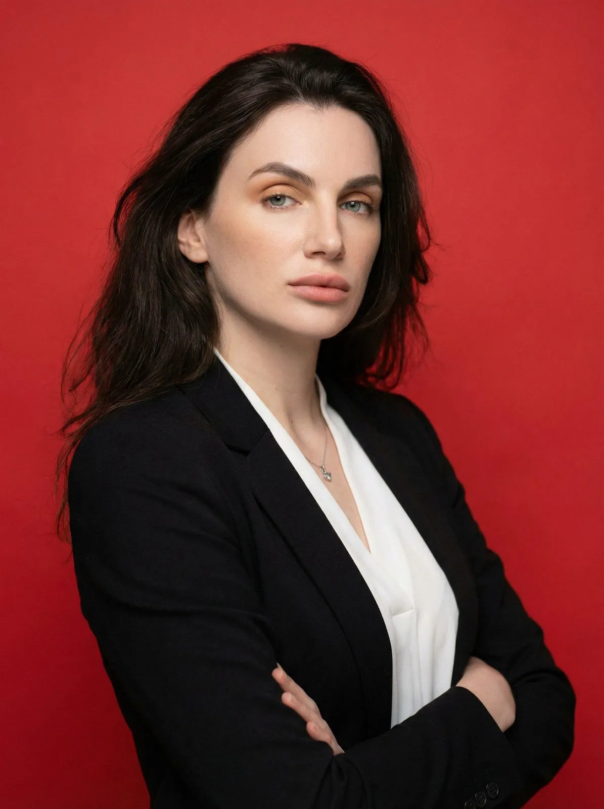 Makeup And Necklace In Studio Portrait