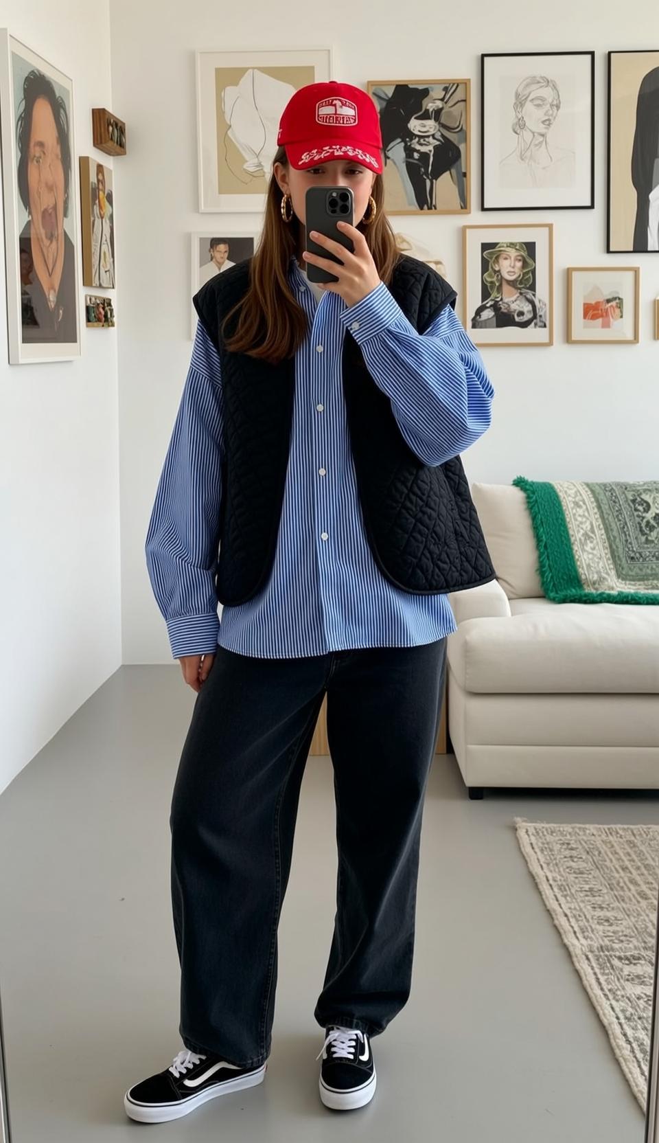 Casual Young Long Brown Hair Fair Skin