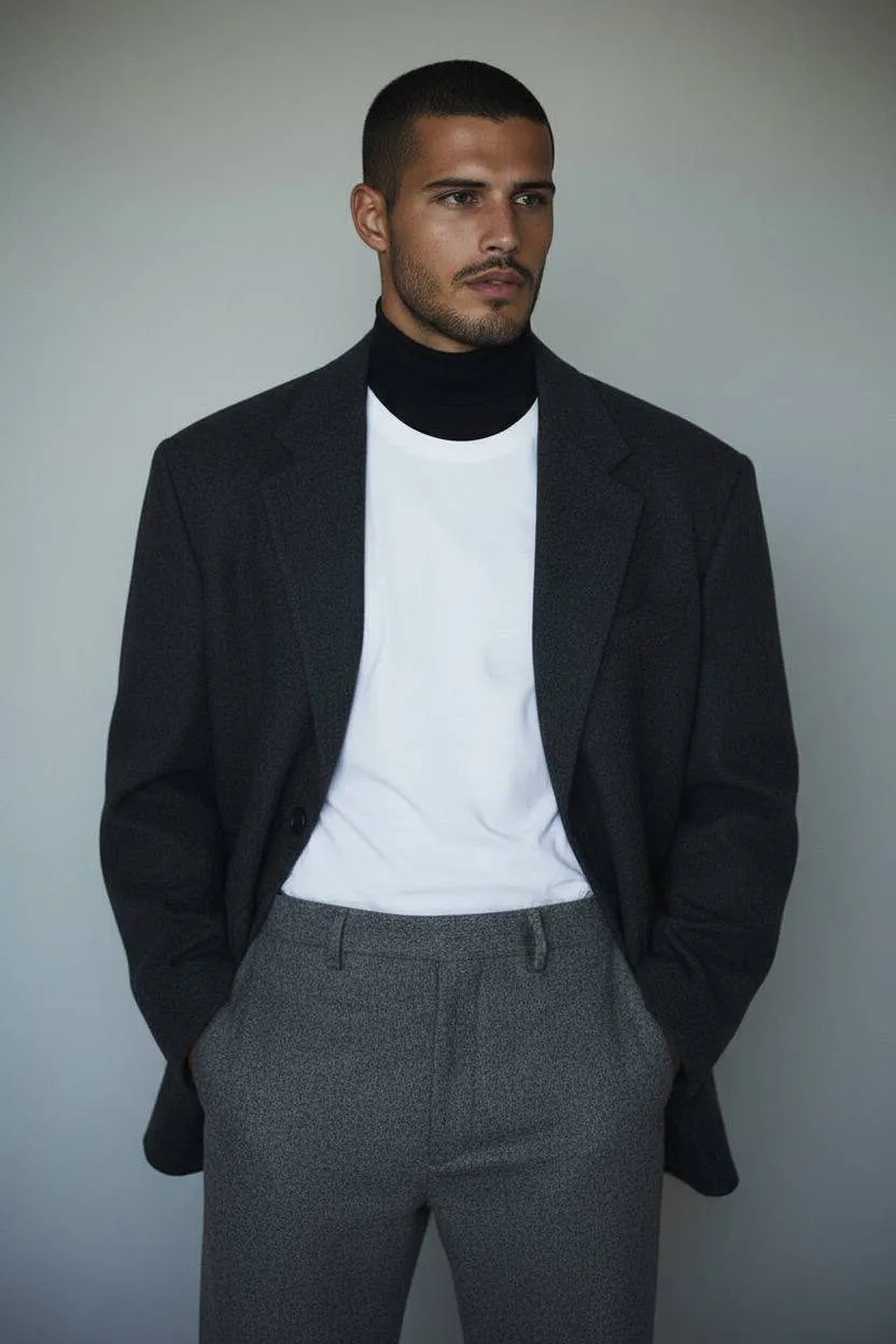 Muted Layers Fashion Portrait