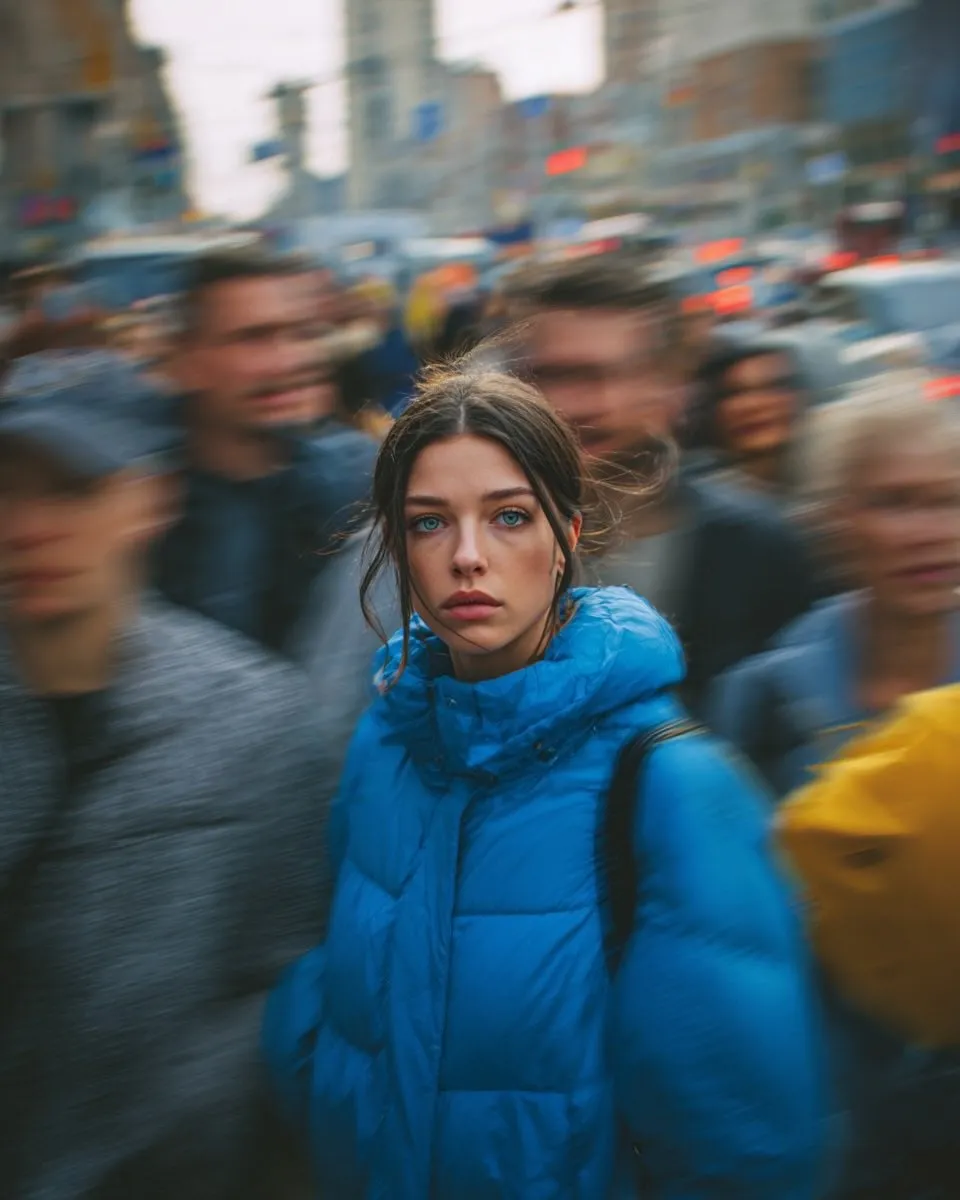 Bright Blue Puffer Jacket