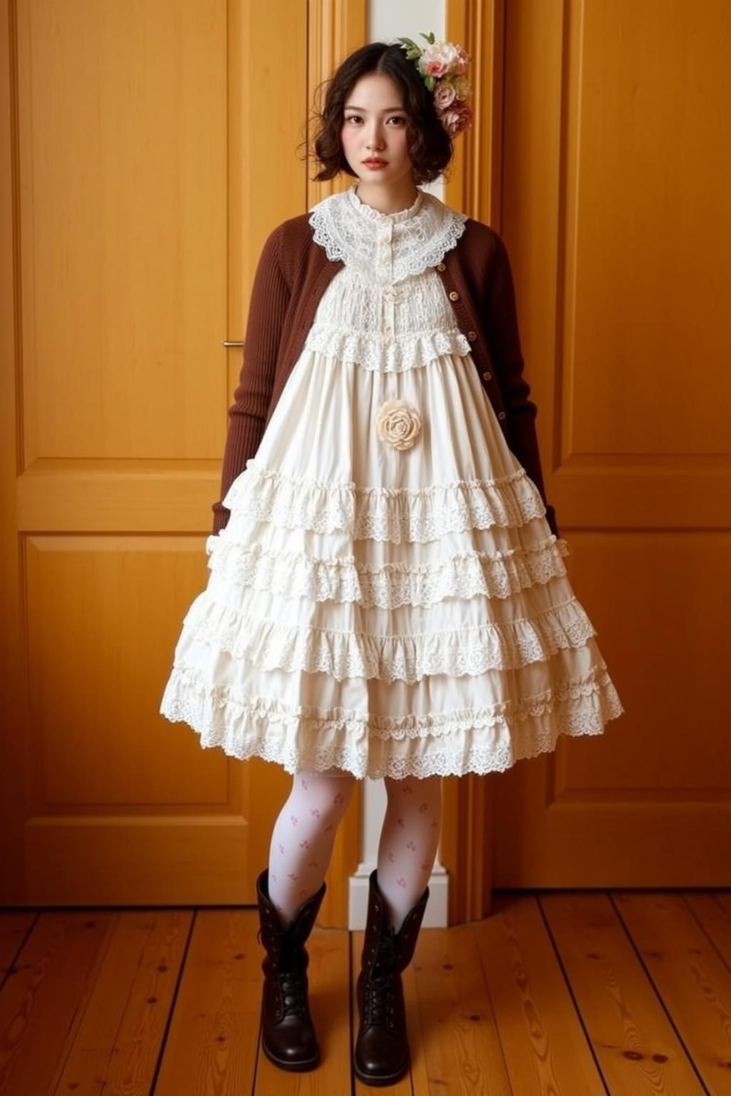 Lolita Dress Doorway Portrait