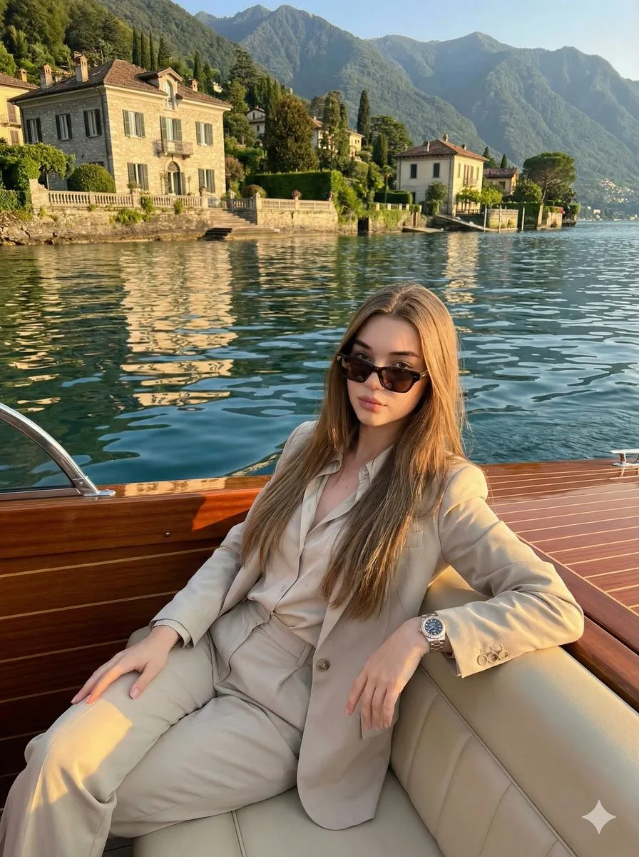 Sunglasses In A Luxury Waterside Portrait