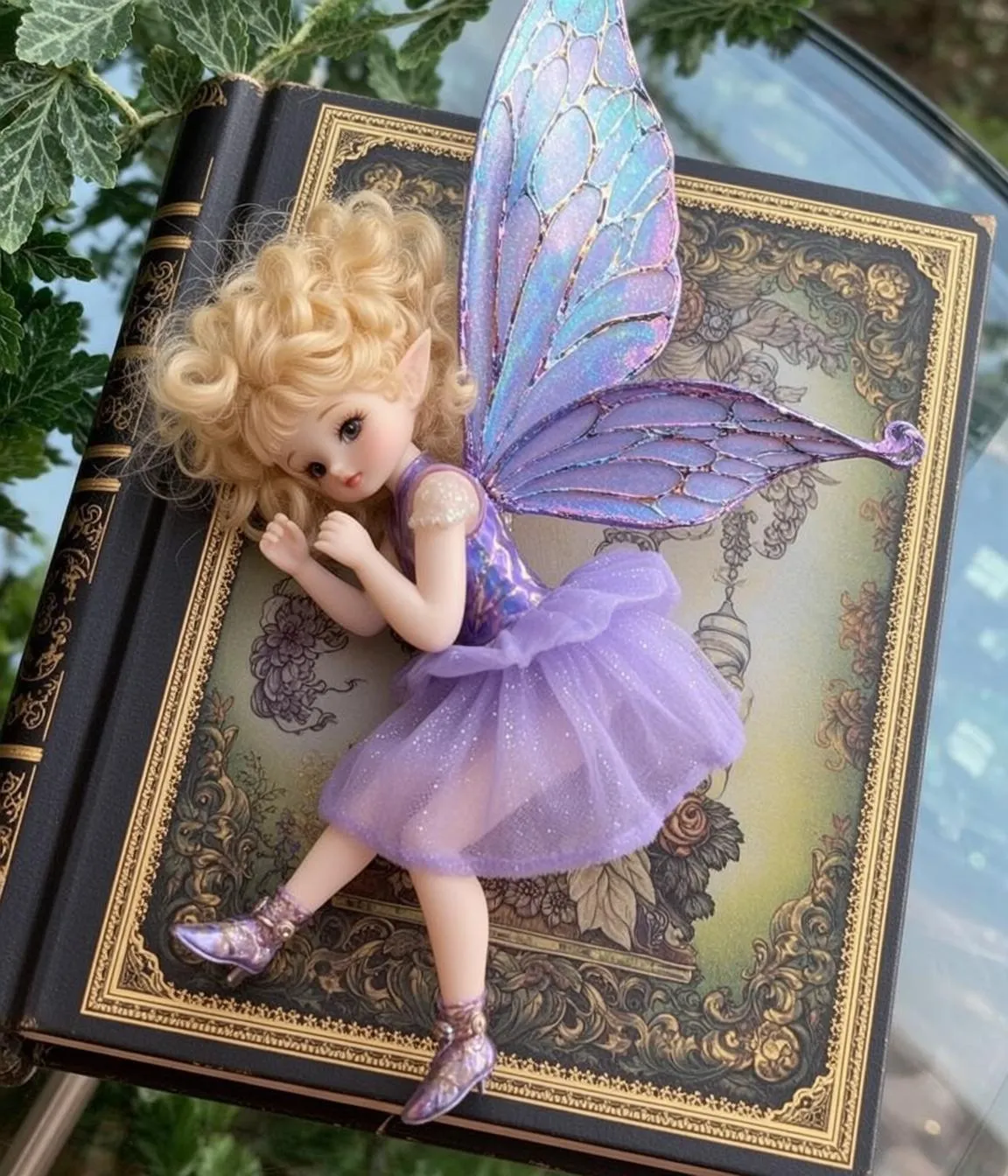 Fairycore Small Fairy Doll Blonde Curly Short